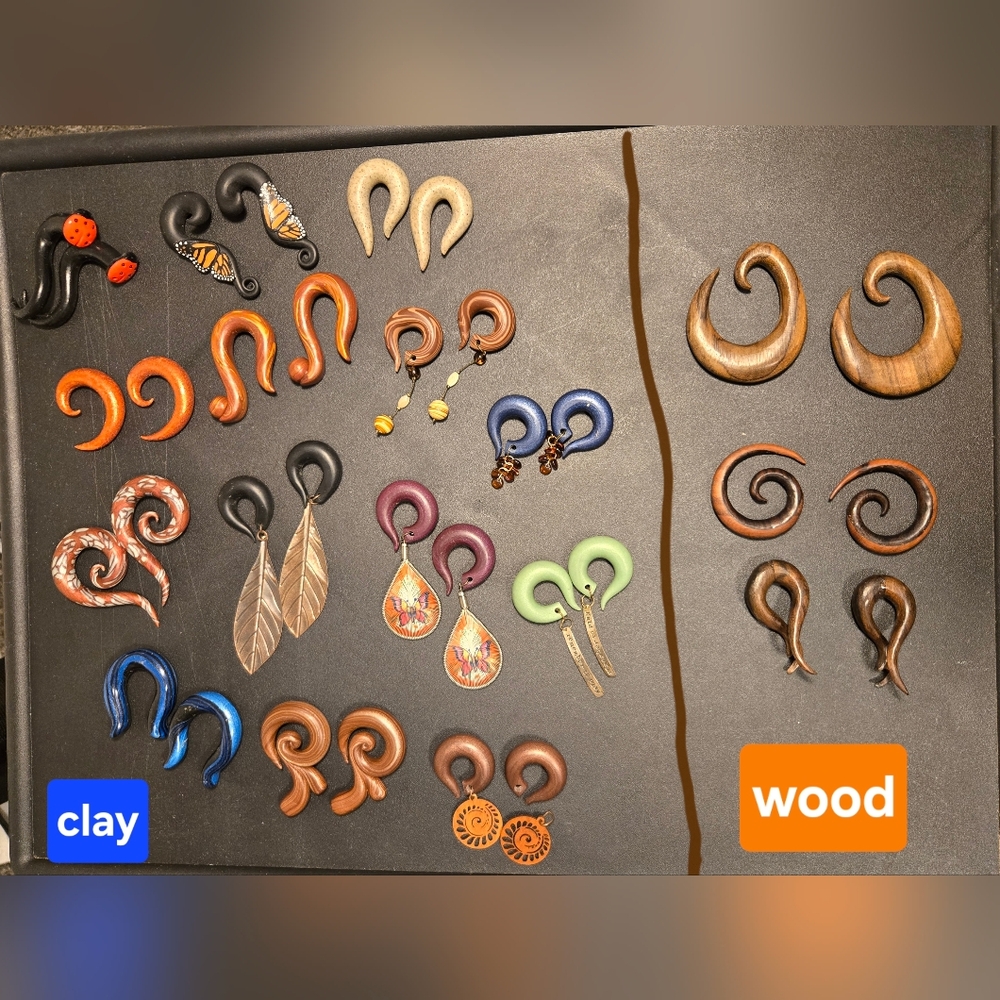 7/16 (11mm) Gauge Earrings